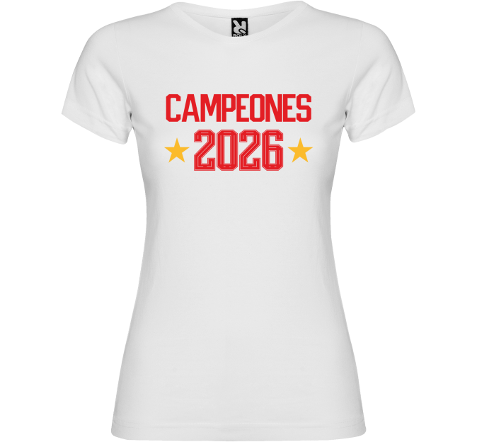 Camiseta de mujer España Campeona