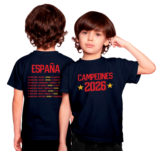 Camiseta infantil España Campeona