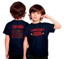 Camiseta infantil España Campeona