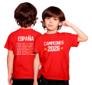 Camiseta infantil España Campeona