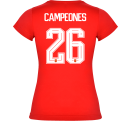 Camiseta de mujer Campeones del Mundo
