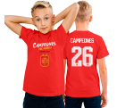 Camiseta infantil Campeones del Mundo