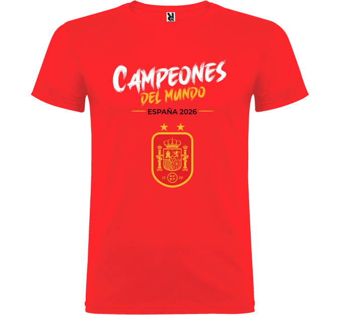Camiseta infantil Campeones del Mundo