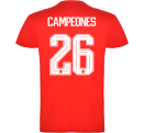 Camiseta infantil Campeones del Mundo