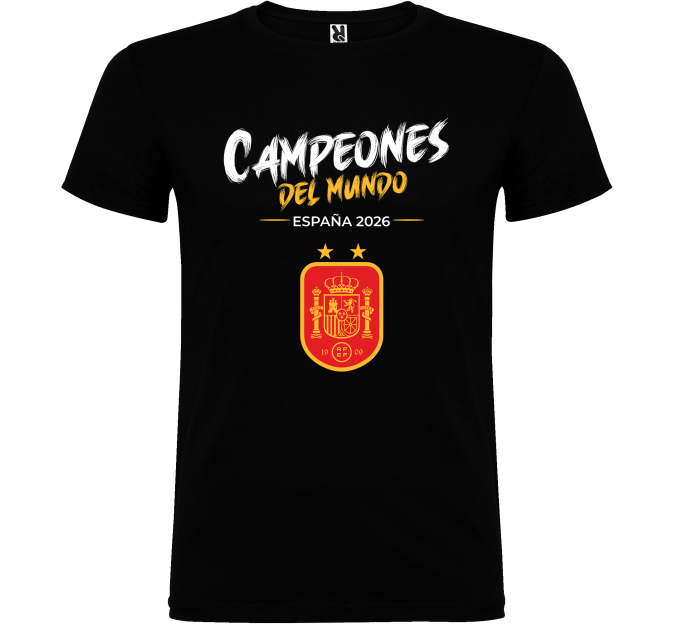 Camiseta infantil Campeones del Mundo