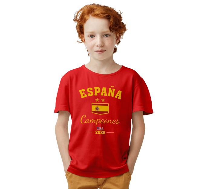 Camiseta infantil Campeones Mundial