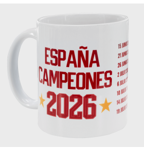 Taza blanca España Campeona