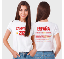 Camiseta de mujer España Campeona