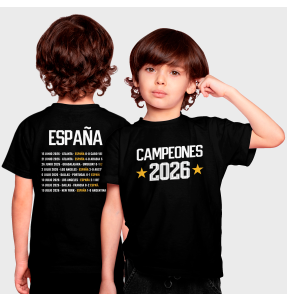 Camiseta infantil España Campeona