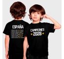Camiseta infantil España Campeona
