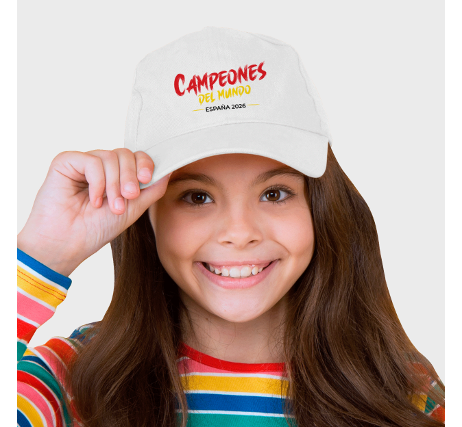 Gorra infantil Campeones del Mundo