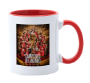 Taza con interior y asa de color Copa del Mundo