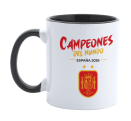 Taza con interior y asa de color Copa del Mundo