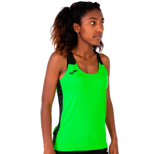 Camiseta de mujer running de tirantes Joma RECORD II personalizada