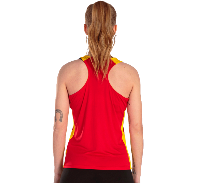 Camiseta de mujer running de tirantes Joma RECORD II personalizada