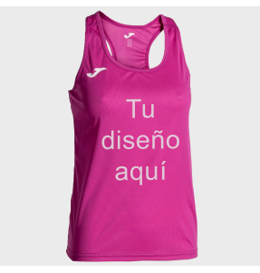Camiseta de tirantes running de niña Joma SIENA personalizada