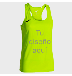 Camiseta de tirantes running de mujer Joma SIENA personalizada