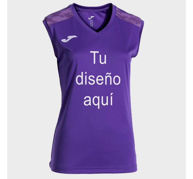 Camiseta voley sin mangas de niña Joma CHAMPIONSHIP VIII personalizada