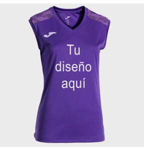 Camiseta voley sin mangas de niña Joma CHAMPIONSHIP VIII personalizada