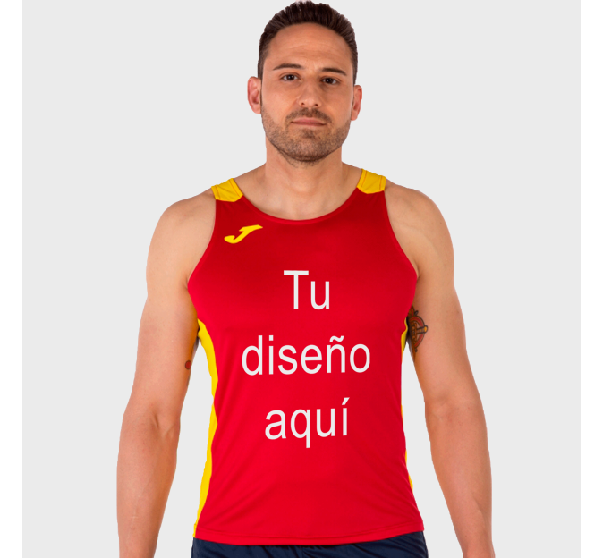 Camiseta running de tirantes Joma RECORD II personalizada