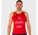 Camiseta running de tirantes Joma RECORD II personalizada