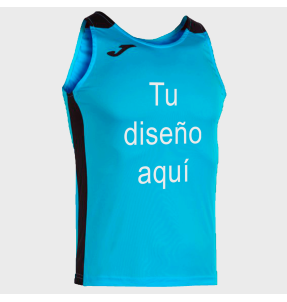 Camiseta infantil running de tirantes Joma RECORD II personalizada