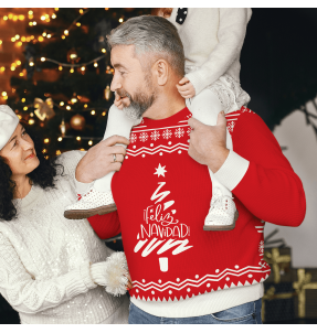 Jersey navideño tallas grandes Feliz Navidad