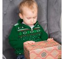 Jersey infantil navideño con cremallera Copos de Nieve