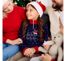 Jersey infantil navideño con cremallera Ho Ho Ho