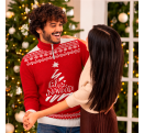 Jersey navideño con cremallera Feliz Navidad
