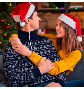 Jersey navideño con cremallera Renos