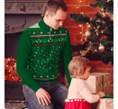 Jersey navideño con cremallera Copos de Nieve