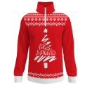 Jersey navideño con cremallera Feliz Navidad