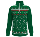 Jersey infantil navideño con cremallera Copos de Nieve
