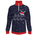 Jersey navideño con cremallera Ho Ho Ho