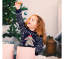 Jersey infantil navideño Renos personalizado
