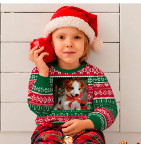 Jersey infantil navideño Bastones de Caramelo personalizado