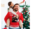 Jersey navideño Feliz Navidad personalizado