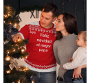 Jersey navideño tallas grandes Feliz Navidad personalizado