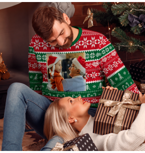Jersey navideño tallas grandes Bastones de Caramelo personalizado