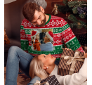 Jersey navideño tallas grandes Bastones de Caramelo personalizado