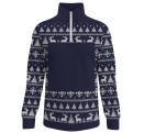 Jersey infantil navideño con cremallera Renos personalizado
