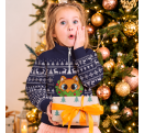 Jersey infantil navideño con cremallera Renos personalizado