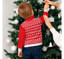 Jersey infantil navideño con cremallera Feliz Navidad personalizado