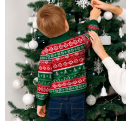 Jersey infantil navideño con cremallera Bastones de Caramelo personalizado