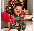Jersey infantil navideño con cremallera Bastones de Caramelo personalizado