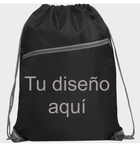 Mochila de cordones Ninfa con esquinas reforzadas en poliéster personalizada