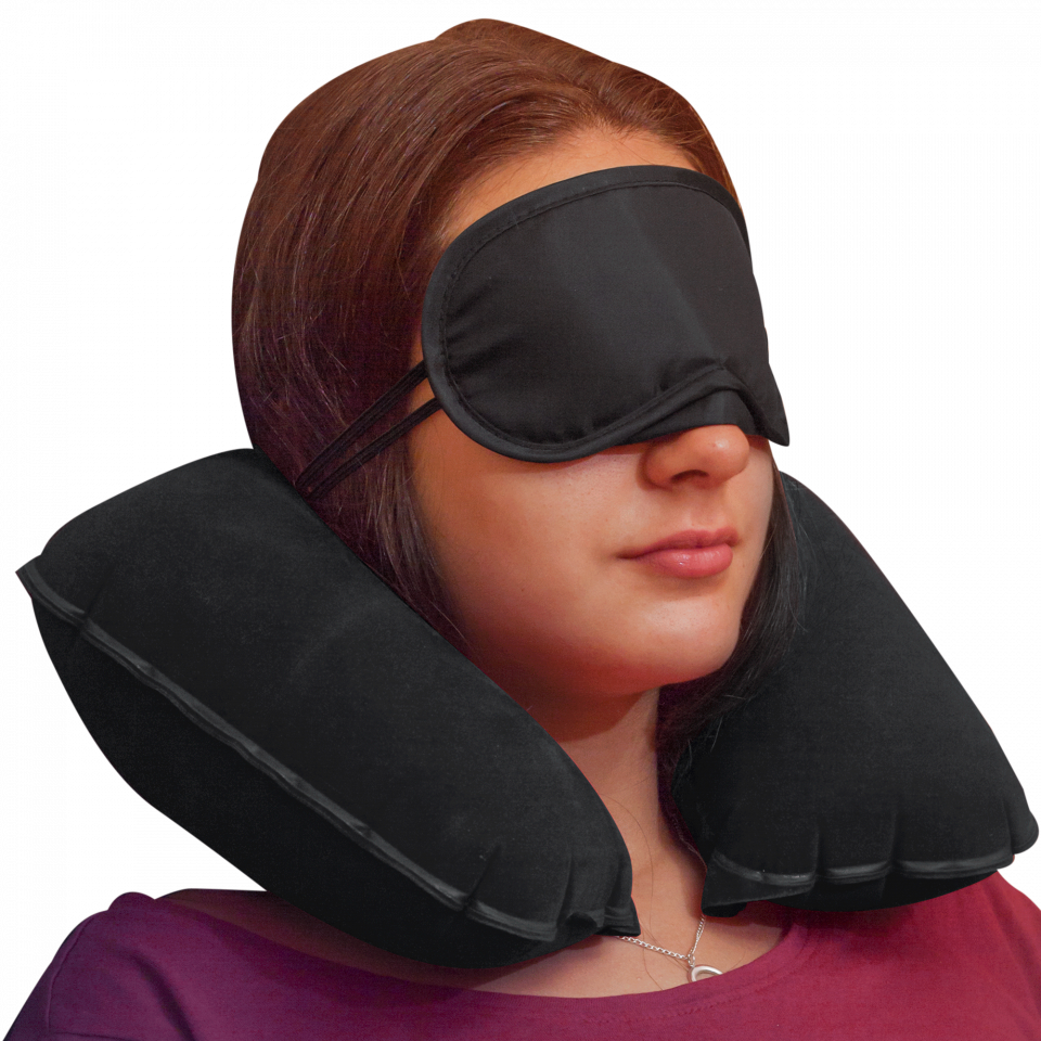 Máscara de viaje Branta realizada en suave microfibra