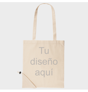 Bolsa de compra plegable Dune 100% de algodón personalizada