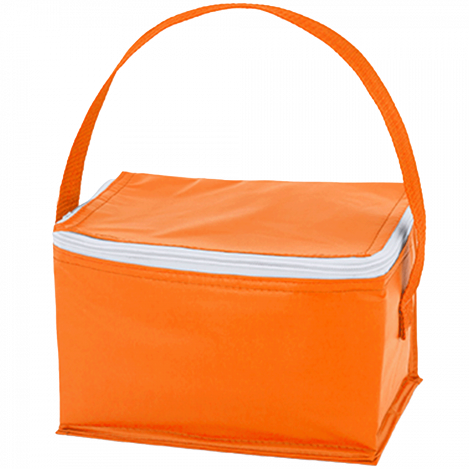 Nevera Tibu con interior isotérmico de aluminio para 6 latas personalizada